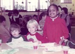 Children at Christmas party by Indiana State University, University Archives