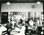 A Reading Corner in an English Classroom by Indiana State University, University Archives