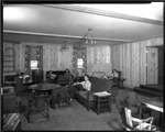 Students in Parsons Hall lounge by Indiana State University