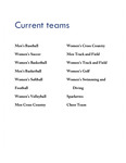 Current Sports Teams by Indiana State University
