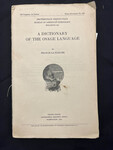 A Dictionary of the Osage Language by Indiana State University