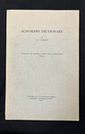 Achumawi Dictionary by Indiana State University