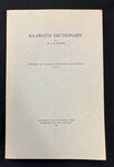 Klamath Dictionary by Indiana State University