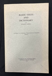 Maidu Texts and Dictionary by Indiana State University