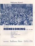 Homecoming Program, 1960, cover by Indiana State University, Special Collections