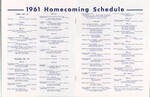 Homecoming Program, 1961, page 4 by Indiana State University, Special Collections