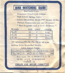 Bird Watchers Guide by Indiana State University, Special Collections