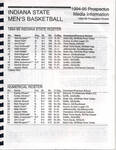 Indiana State Basketball Prospectus, 1994-1995, page 7 by Indiana State University, Special Collections