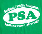 Presidential Scholars Association t-shirt by Indiana State University, Special Collections