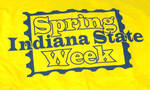 Spring Week t-Shirt, front by Indiana State University, Special Collections