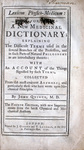 Lexicon Physico-Medicum -- Title Page by Rare Books and Manuscripts