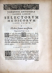 Selecta Medica -- Page by Rare Books and Manuscripts