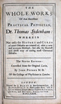 The Whole Works of That Excellent Practical Physician, Dr. Thomas Sydenham -- Title page by Rare Books and Manuscripts